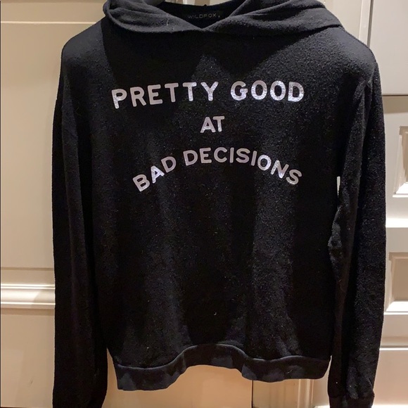 Wildfox Pretty Good at Bad Decisions Hoodie - Picture 2 of 5
